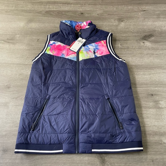 NWT Polo Golf By Ralph Lauren Reversal Down Vest - S - Picture 1 of 6